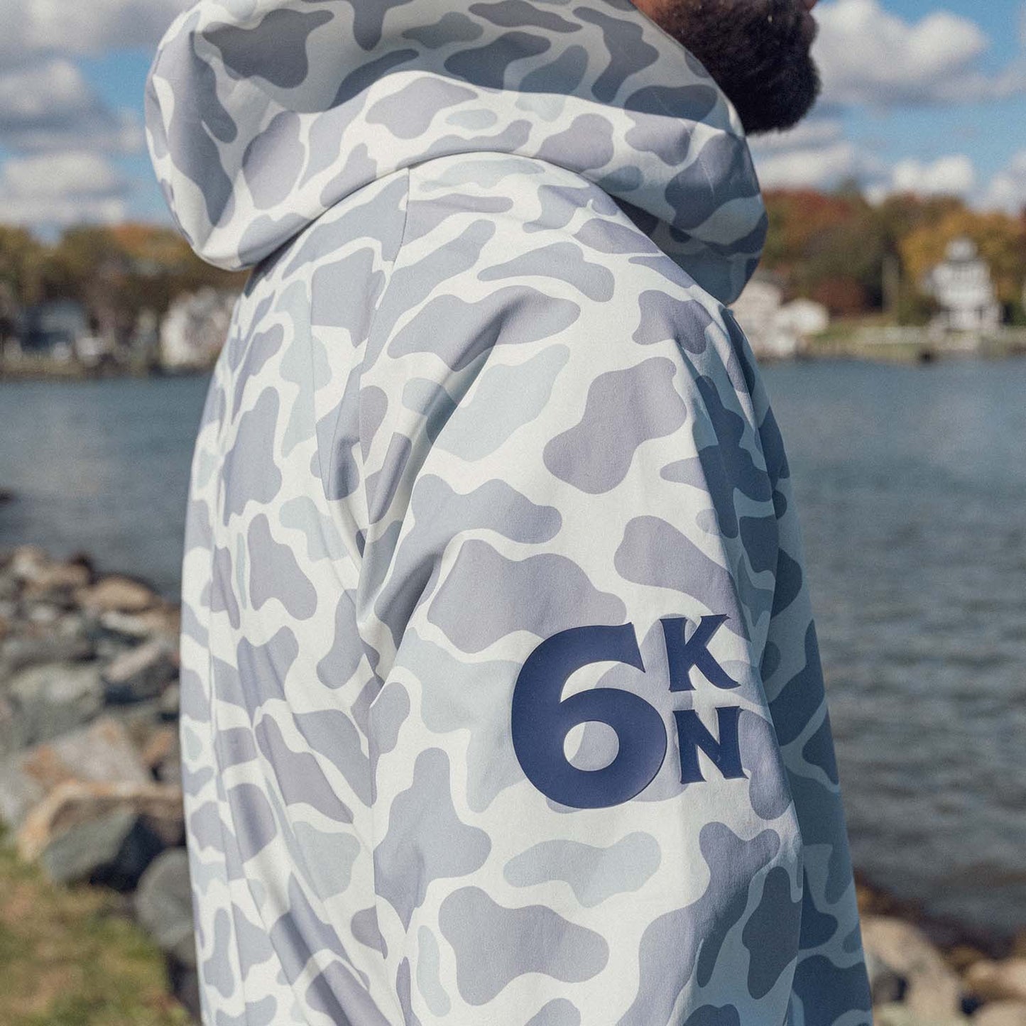 Coastal Camo Rain Jacket