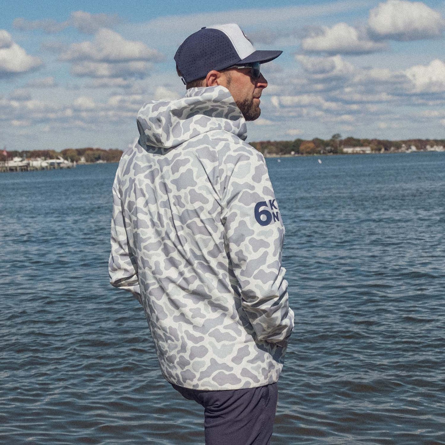 Coastal Camo Rain Jacket