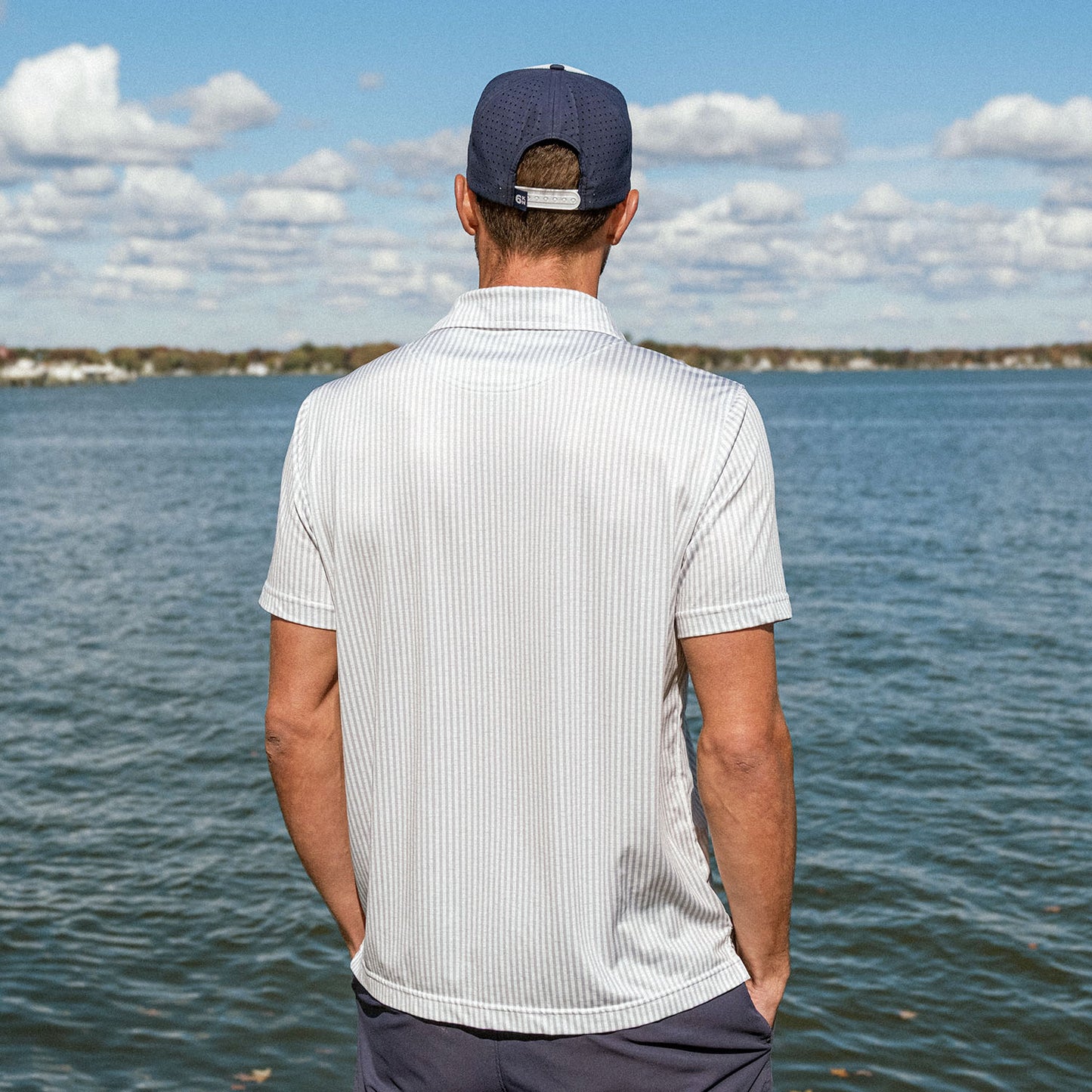 Seafarer Men's Performance Polo Shirt - Grey