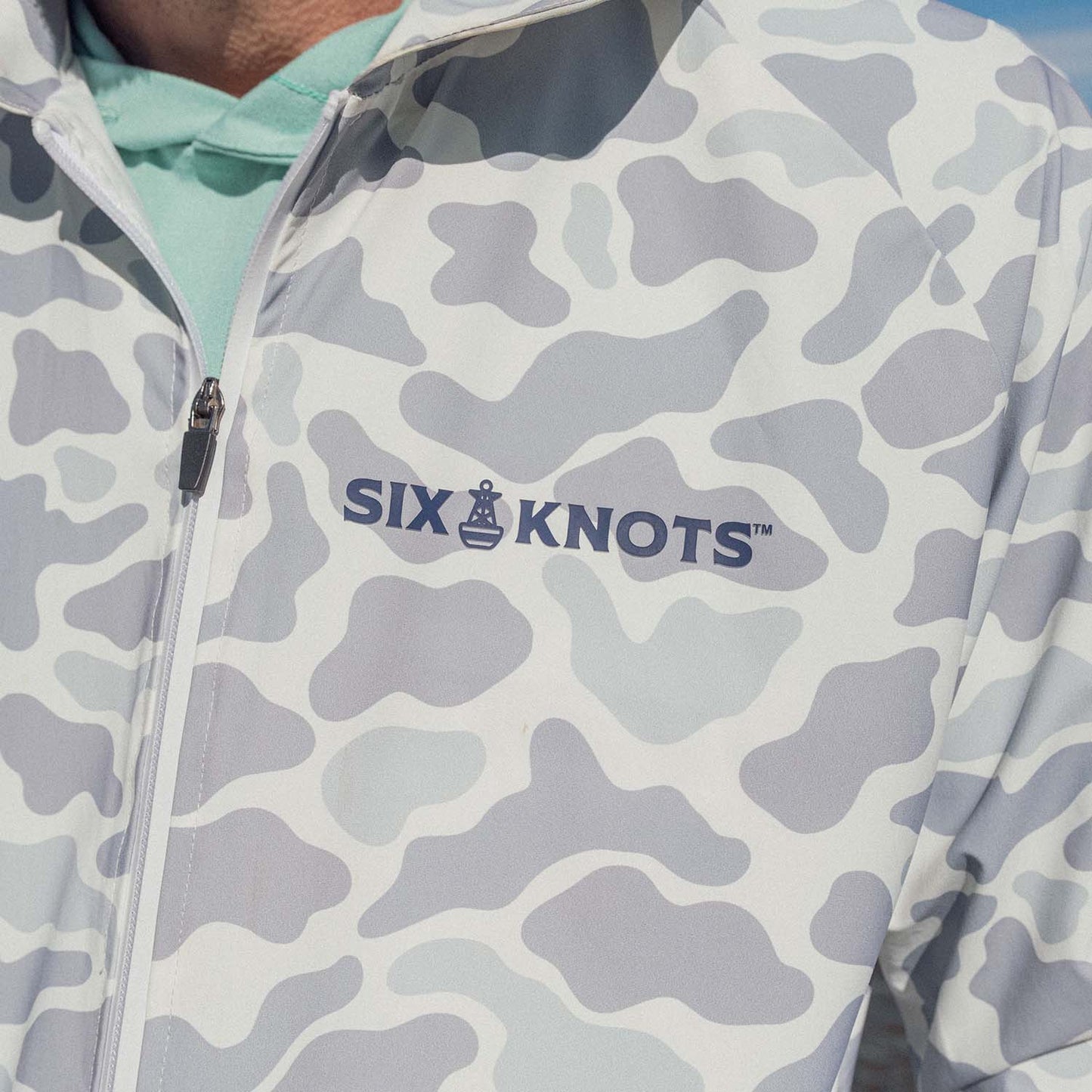 Coastal Camo Rain Jacket