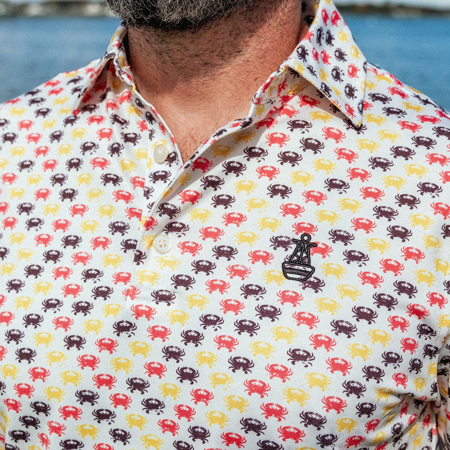 Maryland Catch Men's Performance Polo Shirt - Old Line