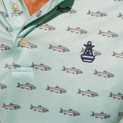 Trout Whisperer Men's Performance Polo Shirt