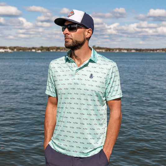 Trout Whisperer Men's Performance Polo Shirt